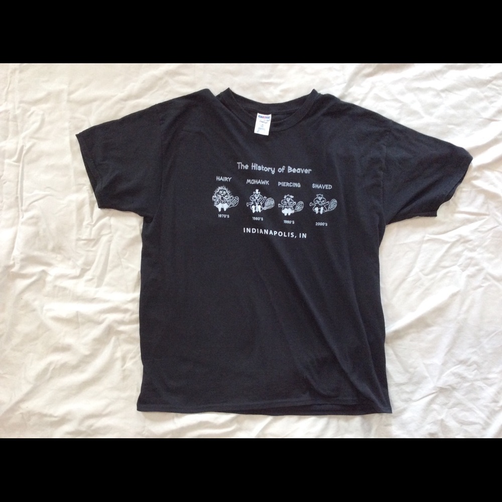 Black Angry Beaver Saloon t-Shirt
